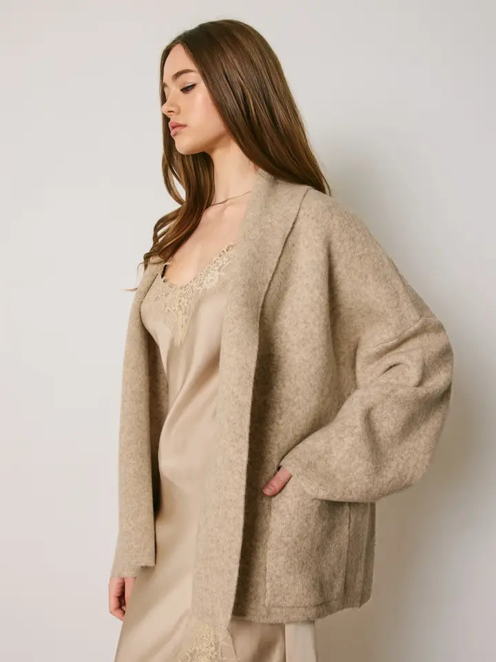 Edwards Cardigan (oatmeal) - GEORGE-MARY'S