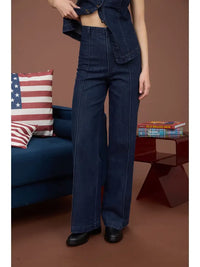Indigo Seamed Trousers