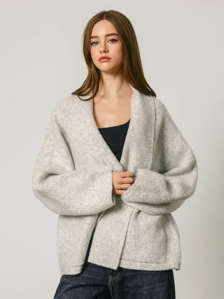 Edwards Cardigan (birch) - GEORGE-MARY'S