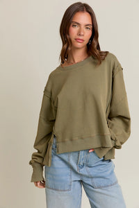 Olive Mineral Pullover