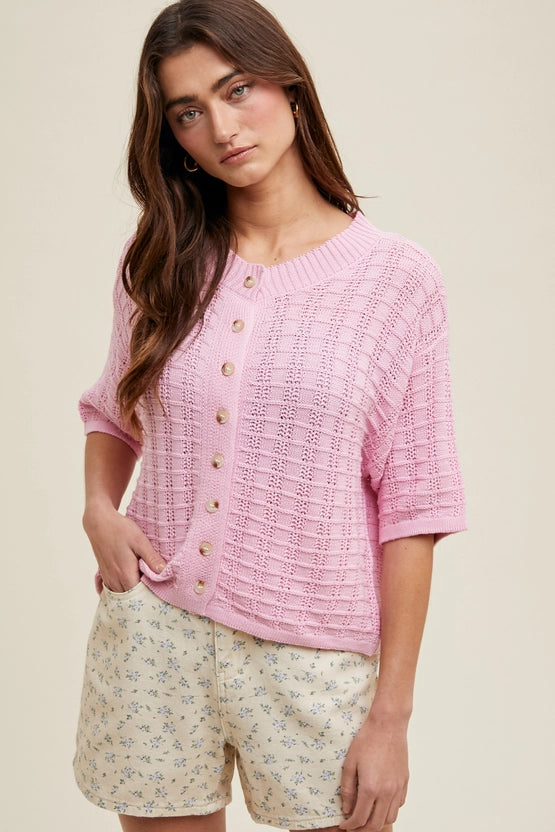 The Mary Cardigan (pink)