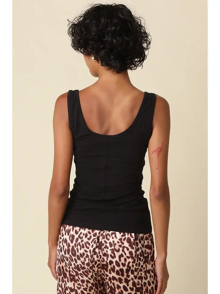 Townes Rib Tank( black)