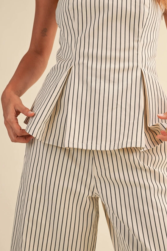 Lola Striped Barrel Pants