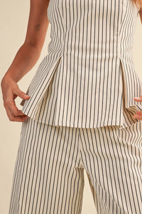 Lola Striped Barrel Pants