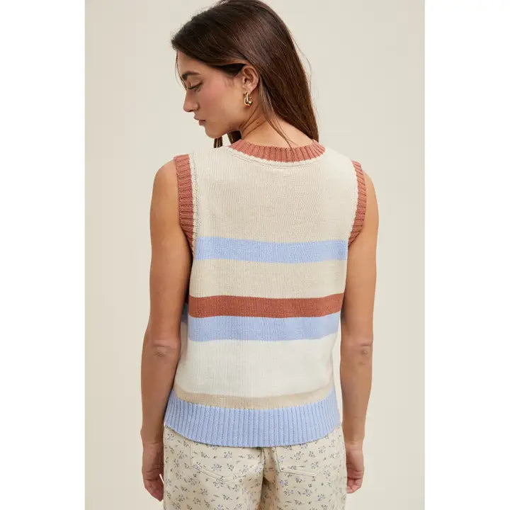Stone Sky Stripe Vest