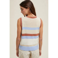 Stone Sky Stripe Vest
