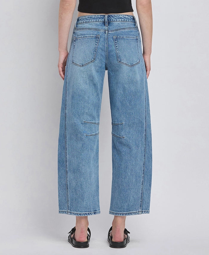Tingle High Rise Barrel Jeans