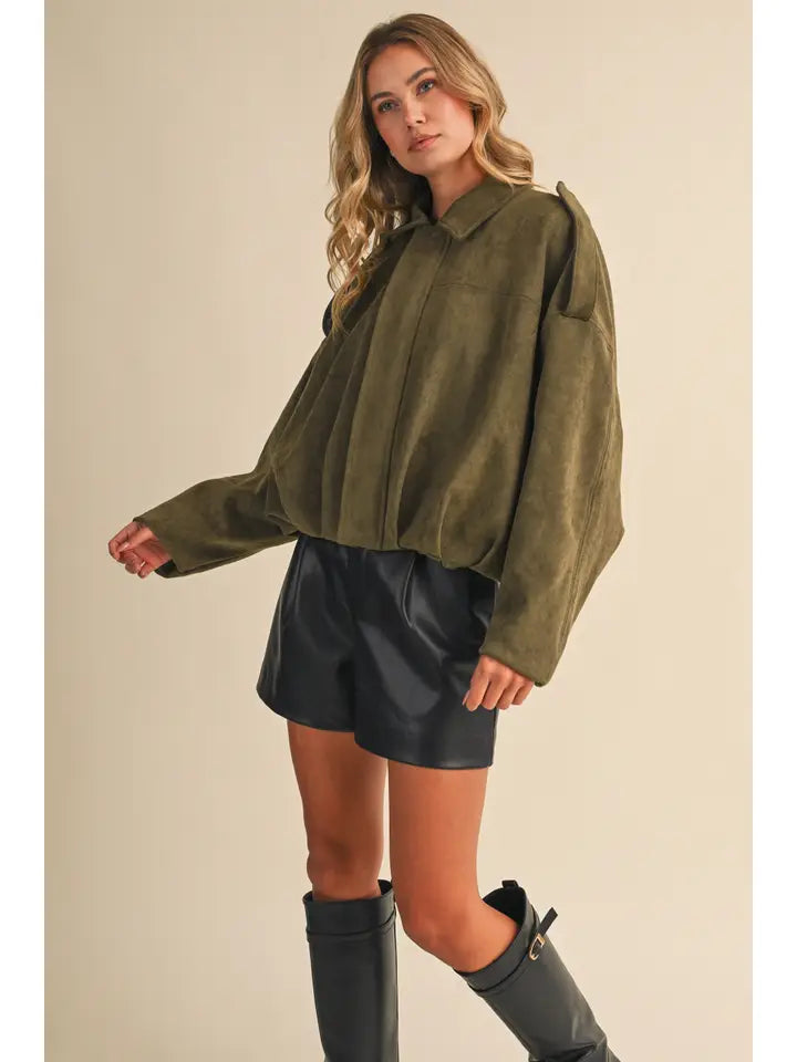 Ellis Suede Jacket (olive)