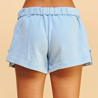 Rollover Lounge Shorts (baby blue)