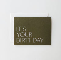 It's Your Birthday No. 21 Card (2 colors)