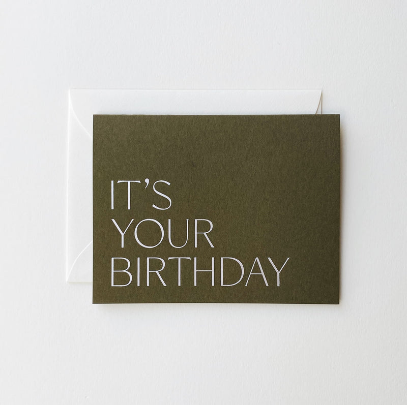 It's Your Birthday No. 21 Card (2 colors)