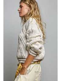 Contrast Trim Sweater