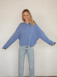 The Piper Cardigan (dusty blue)