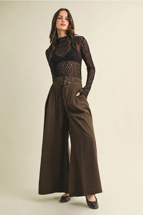 Monroe Pleated Palazzo Pants
