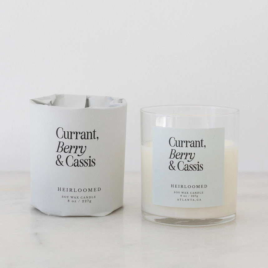 Heirloom Collection Candle - Currant, Berry, Cassis