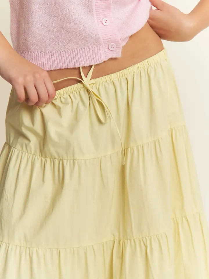 Butter Tiered Maxi Skirt