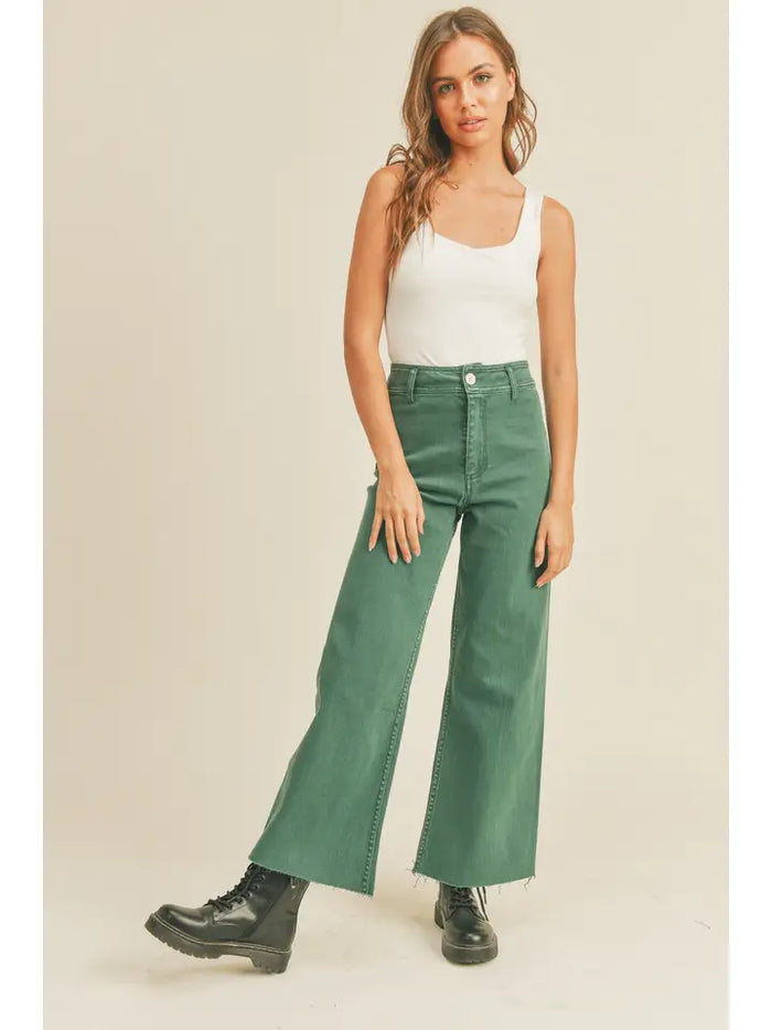 Marine Fit Wide Leg Pants (green)