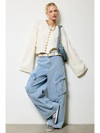 Rhodes Button Sweater (ivory)