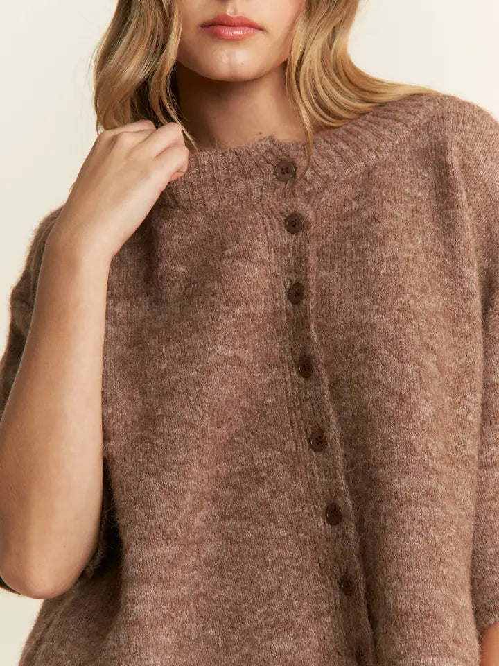 Louise Sweater Cardigan (mocha)
