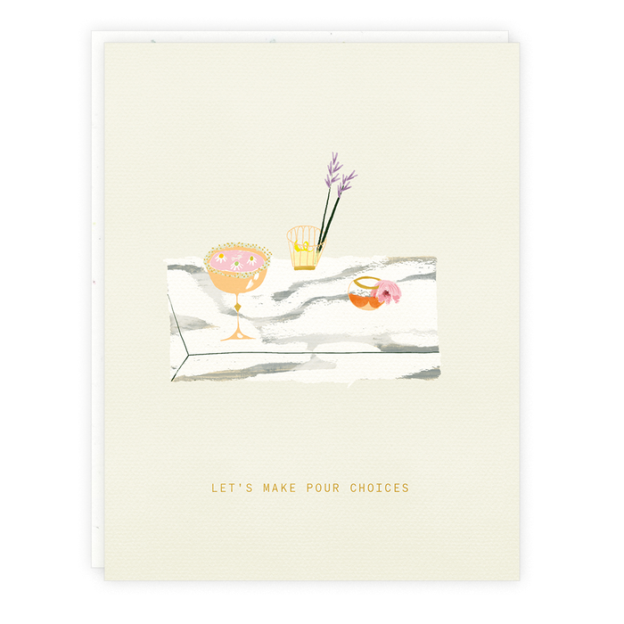 Pour Choices Greeting Card