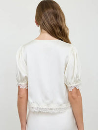 Annalise Satin Top (cream)