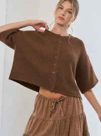 Louise Sweater Cardigan (brown)