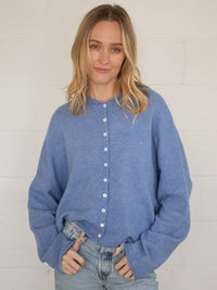 The Piper Cardigan (dusty blue)