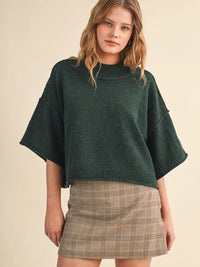 Parks Boxy Knit Sweater (emerald)