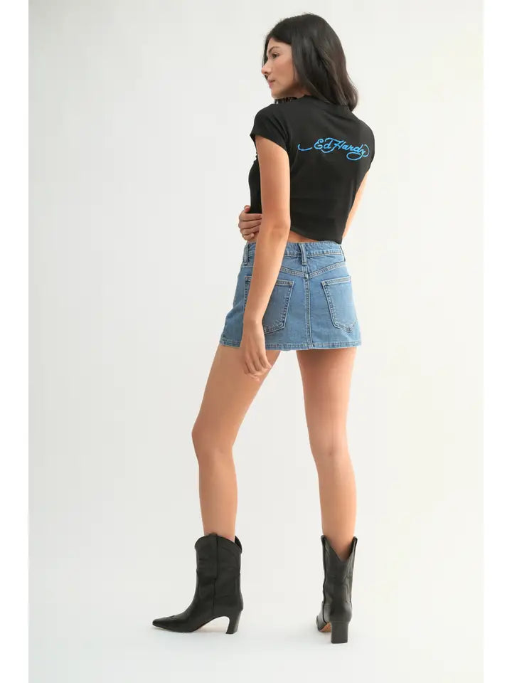 Rodeo Denim Skort (medium)