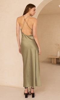 Olivia Satin Cocktail Dress