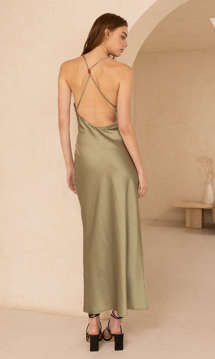 Olivia Satin Cocktail Dress