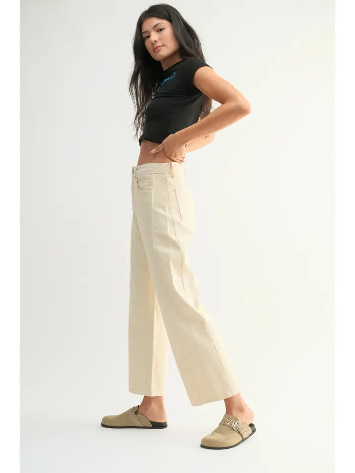 Barrel Twist Jeans (cloud) - GEORGE-MARY'S