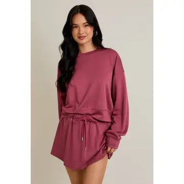 Deep Mauve Skirt