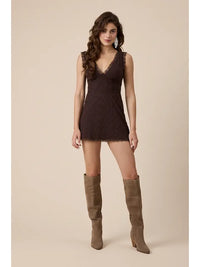 Sammy Choco Lace Mini Dress
