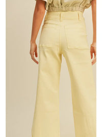 Marine Fit Wide Leg Pants (banana) - GEORGE-MARY'S