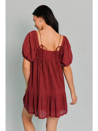 Deep Rouge Babydoll Dress