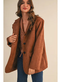 Whiskey Suede Blazer