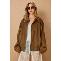 The Reverie Suede Jacket (dune)