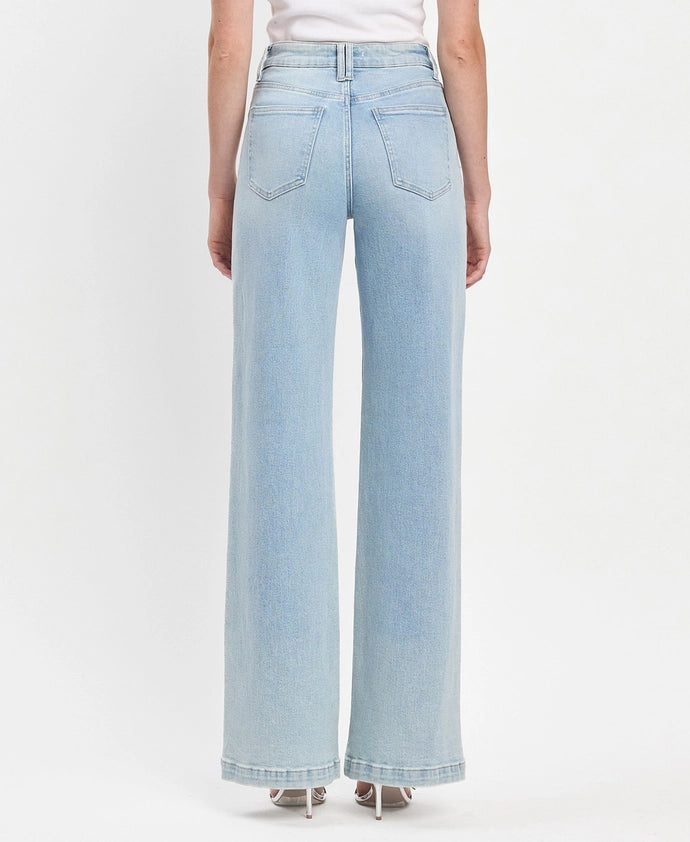 Vivie High Rise Wide Leg Jeans