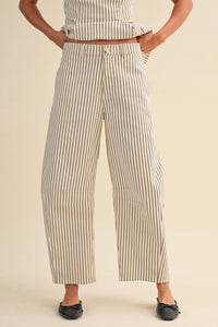 Lola Striped Barrel Pants