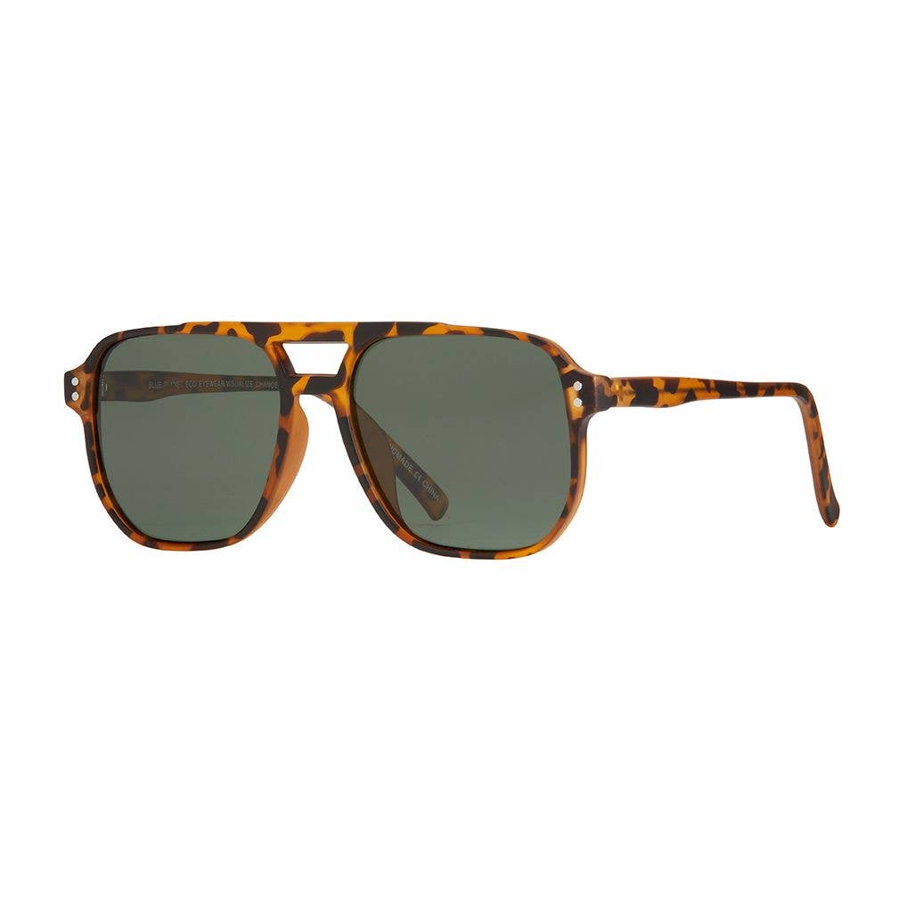 Pedro - Honey Tortoise / Grey-Green Polarized Lens