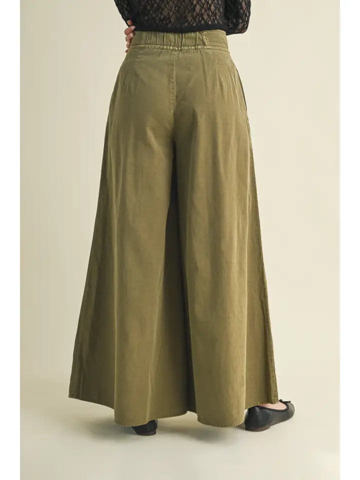 The Pintuck Pants (olive)