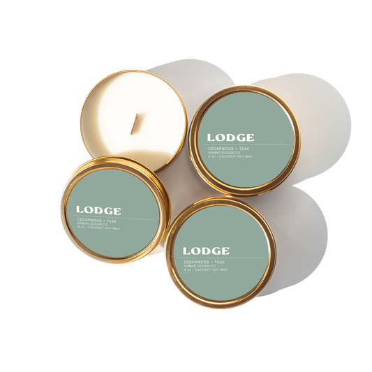 BEST SELLER Lodge Travel Tin Candle