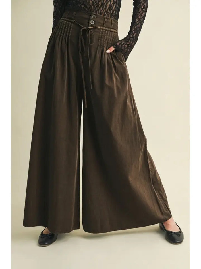 Monroe Pleated Palazzo Pants - GEORGE-MARY'S