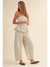Lola Striped Barrel Pants