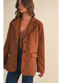 Whiskey Suede Blazer
