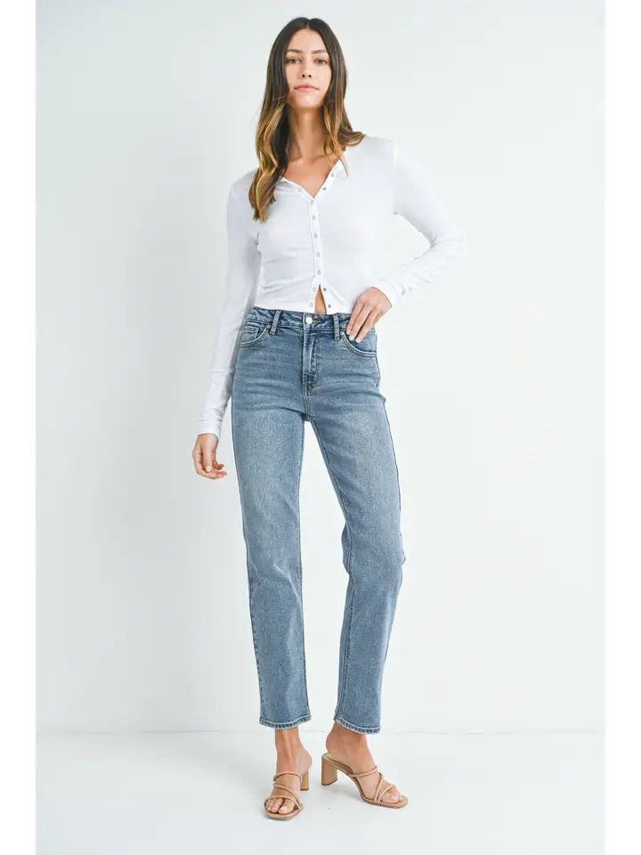 Clean Stretch Straight Leg Denim