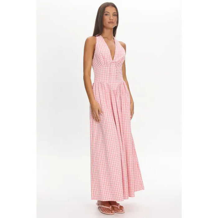 Polly Gingham Maxi Dress