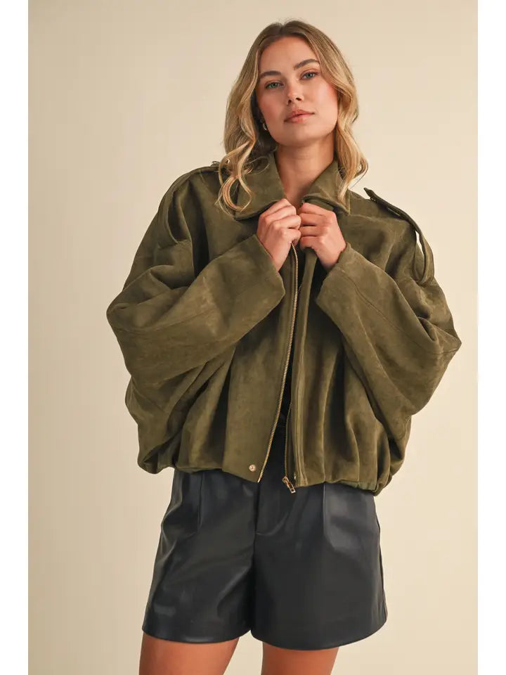 Ellis Suede Jacket (olive)
