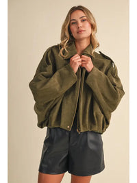 Ellis Suede Jacket (olive)